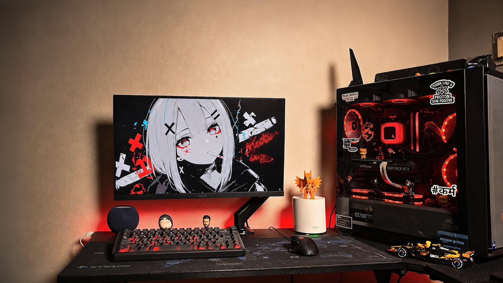 Soham's TechwalaTalks creator desk and PC setup